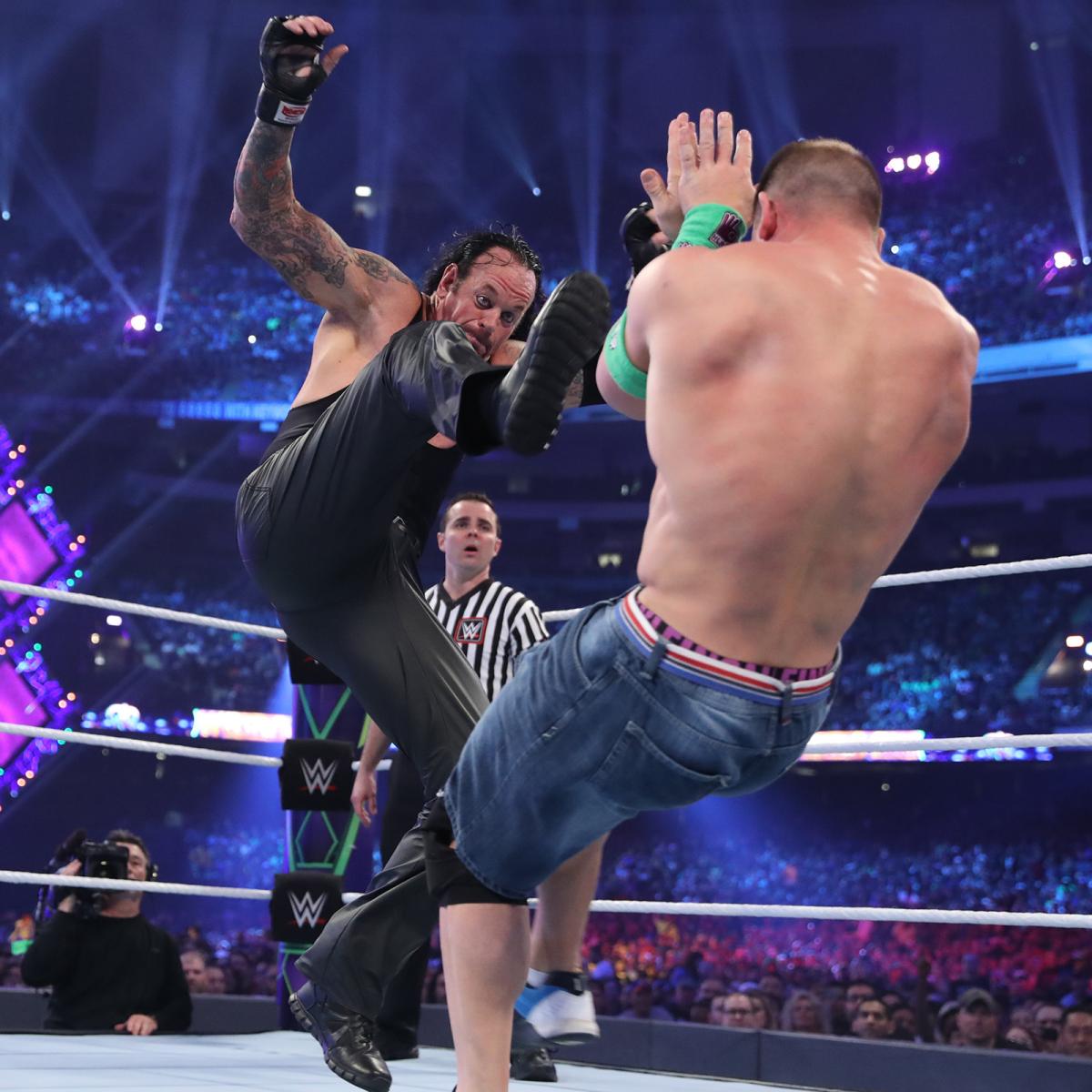 Wrestlemania John Cena Vs The Undertaker Wwe Photo