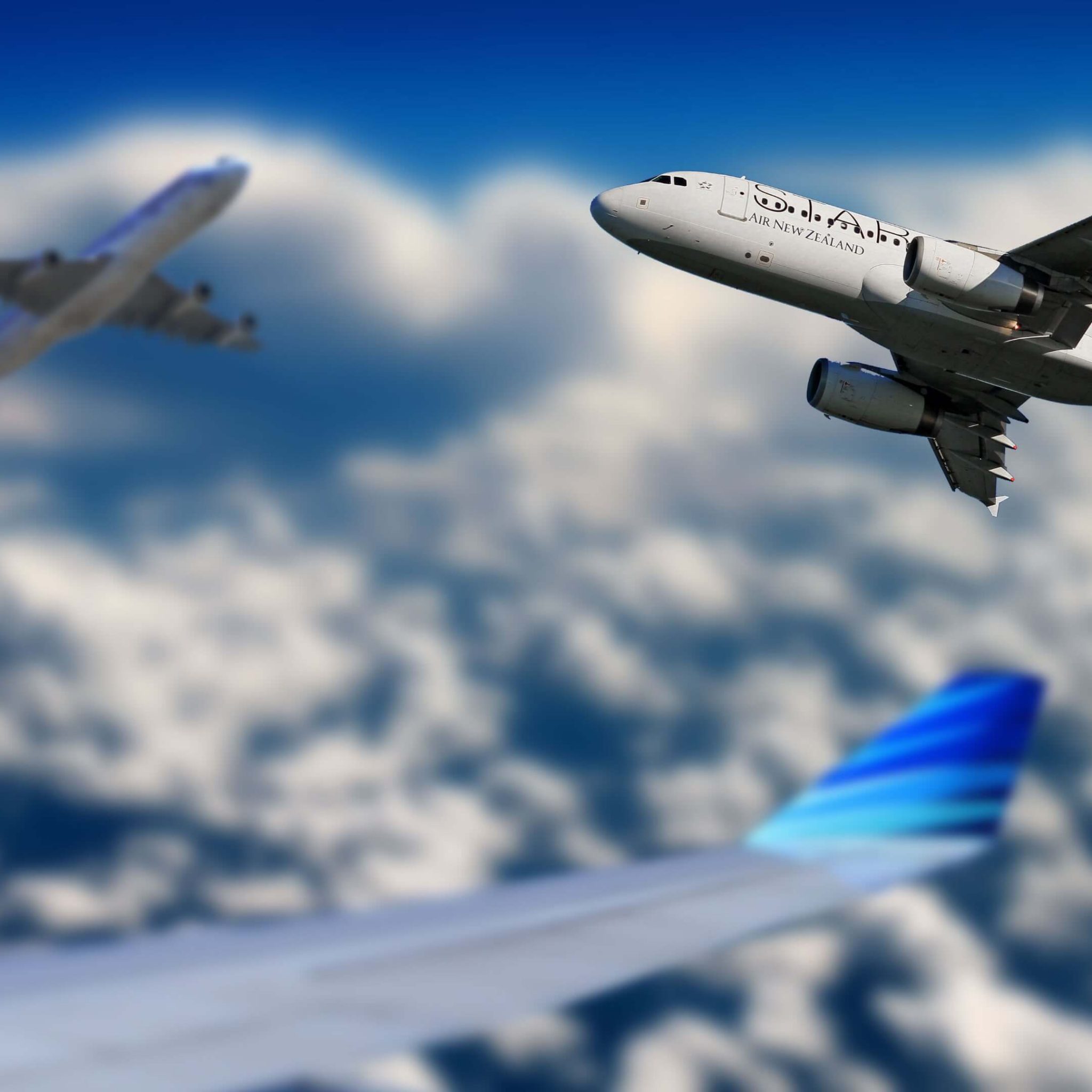 Passenger Airplanes Sky 4k Full HD Wallpaper