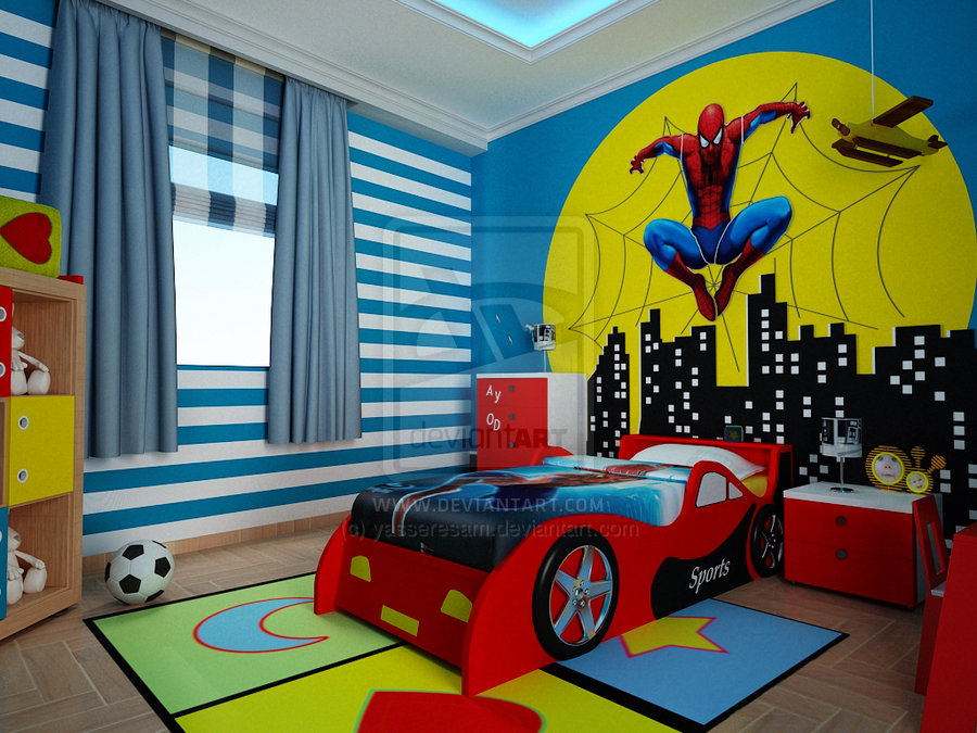 Spider man Bedroom  Kid room by yasseresam on
