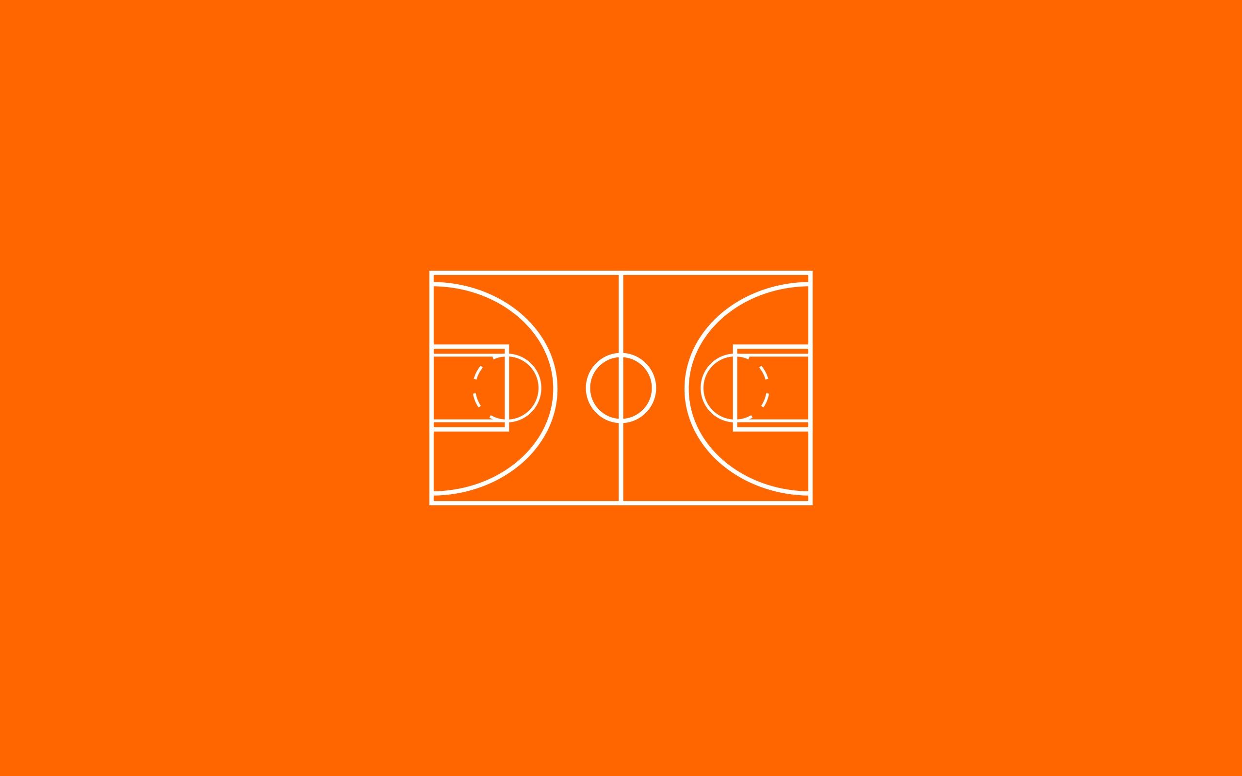 Minimalism Basketball Court Wallpaper