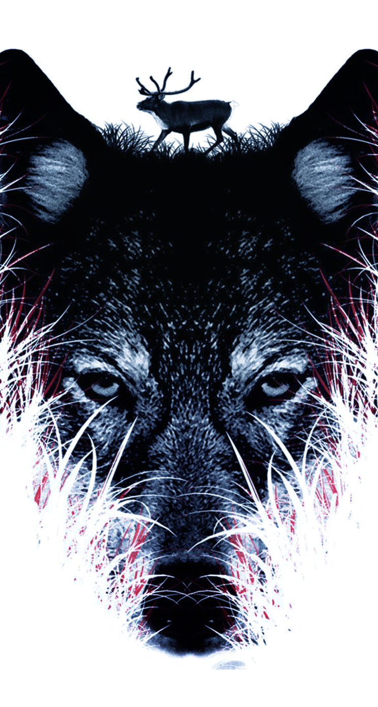Wolf Digital Wallpaper Quoteko iPhone5s Gallery