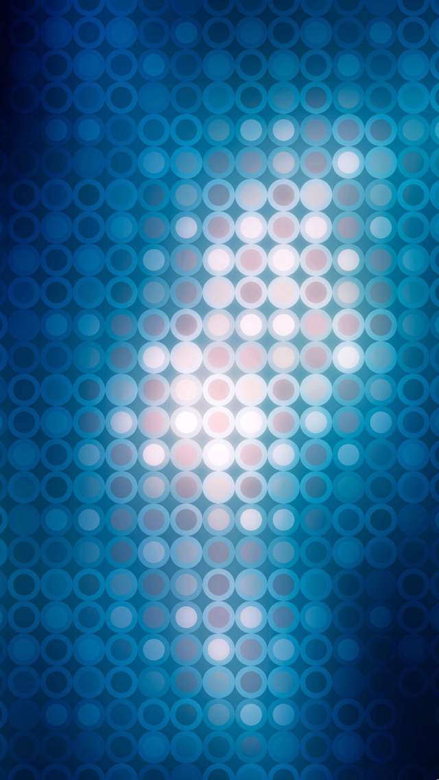 Blue Polka Dot Pattern iPhone 5s Wallpaper