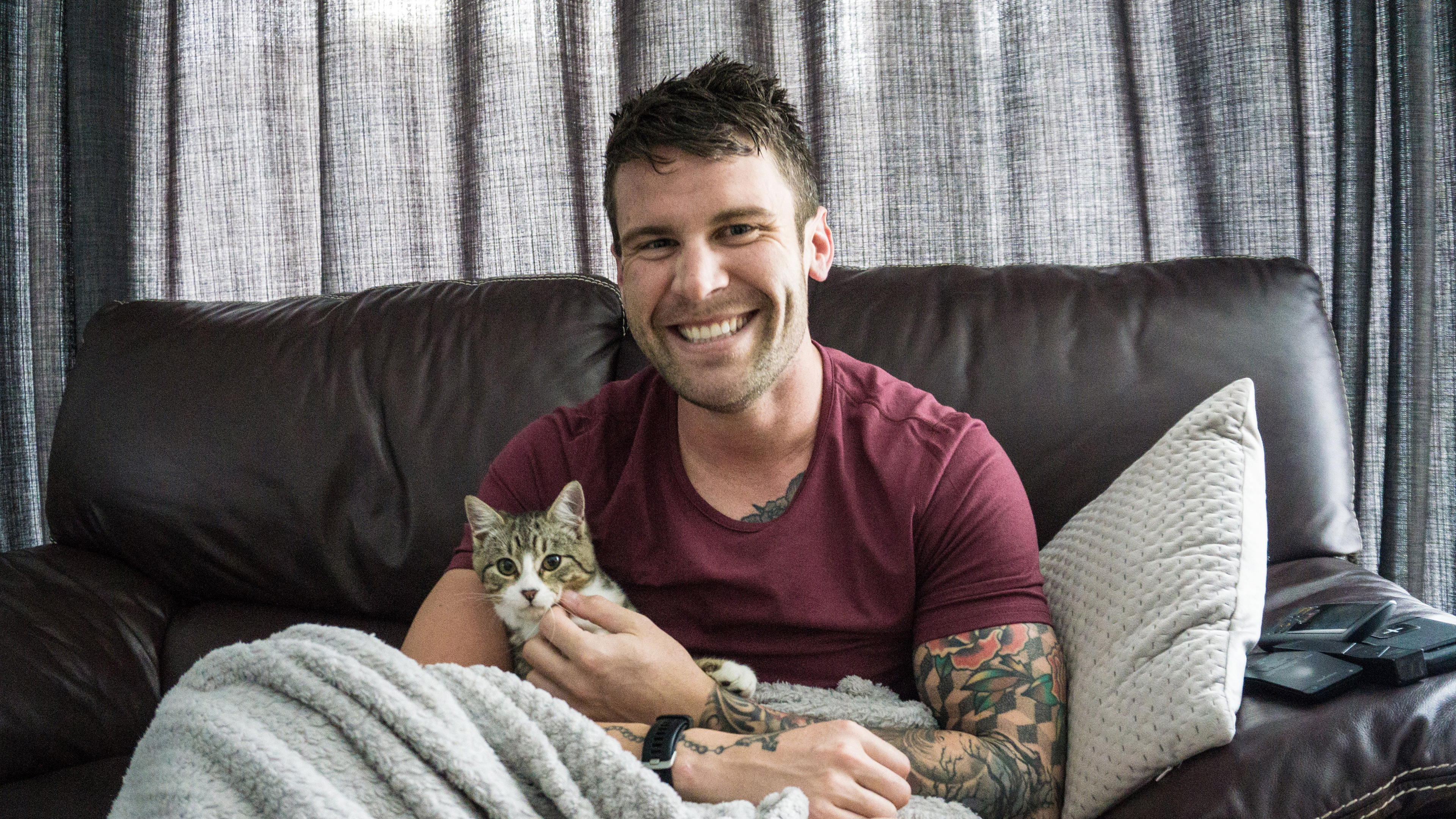 Jono Lester Adopts A Kitten From Spca New Zealand