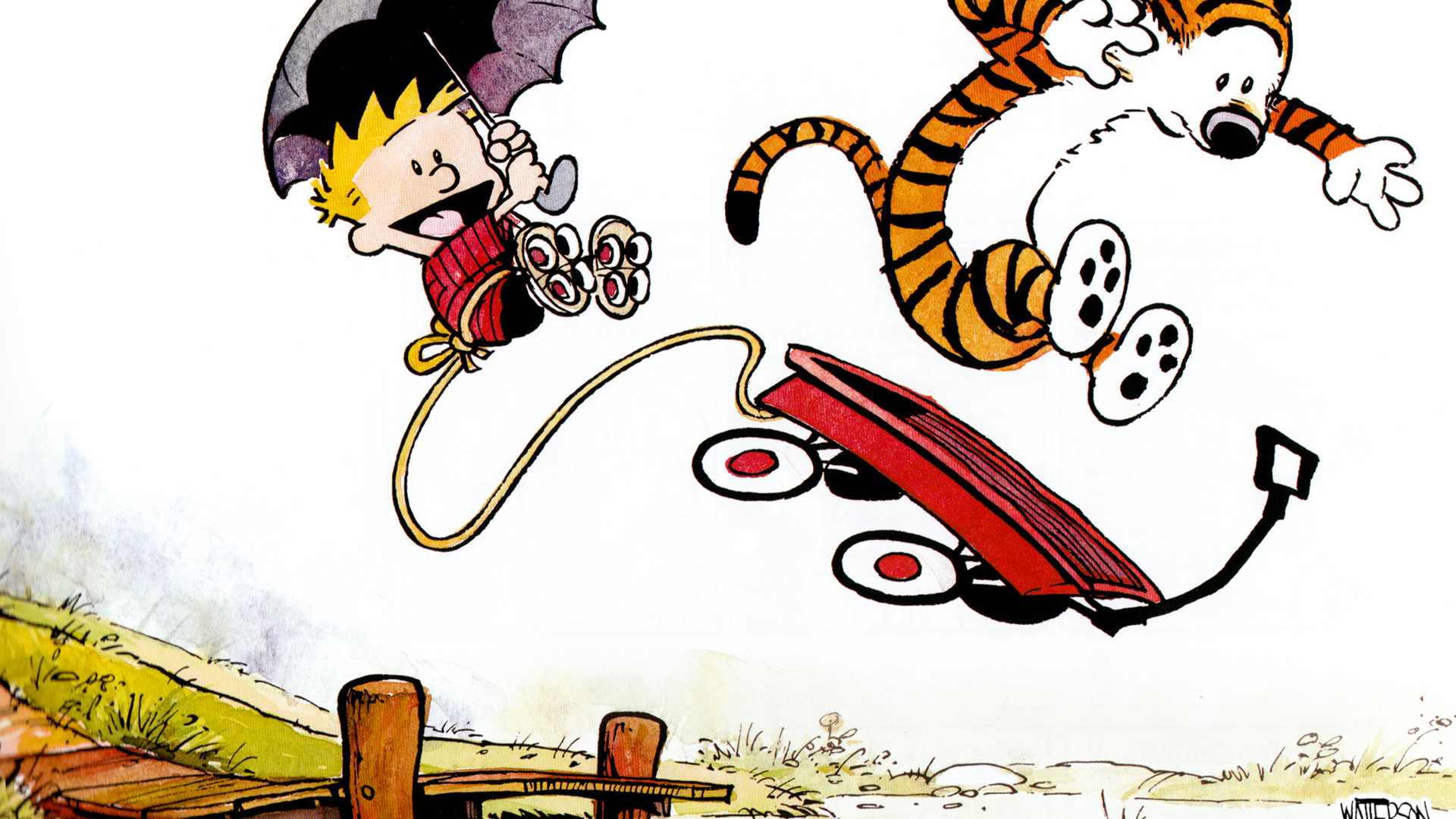 Jump Calvin Wallpaper And Hobbes