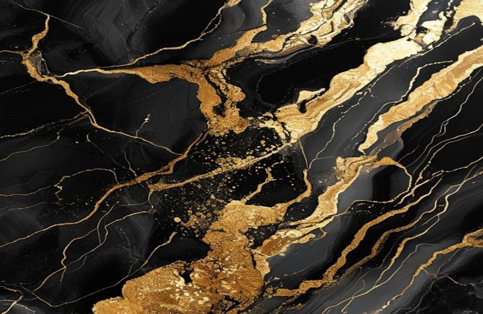 Black And Gold Marble Wallpaper