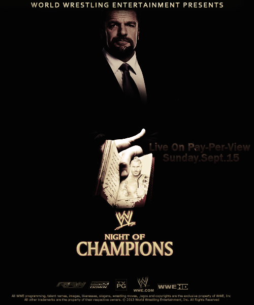 Wwe Night Of Champions Poster By Jokerword
