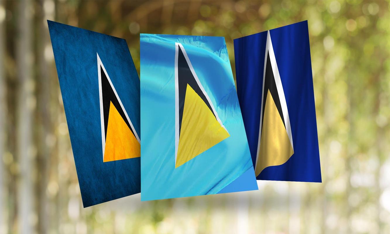 Saint Lucia Flag Wallpaper For Android Apk