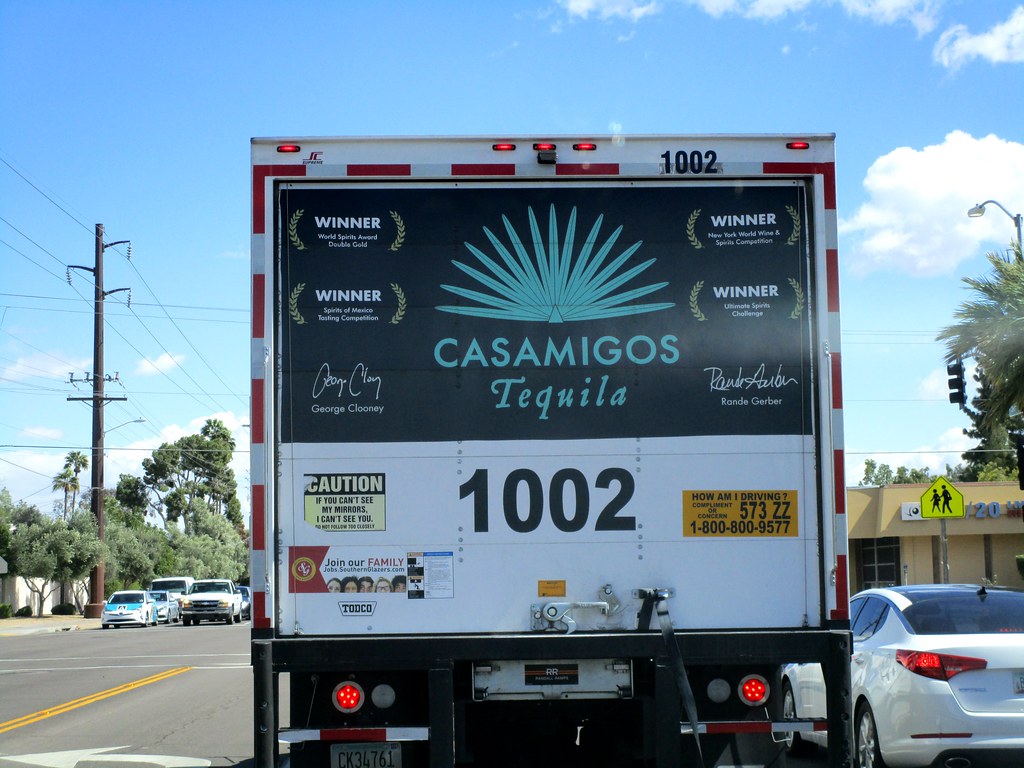 Casamigos Tequila Truck No With Advert Arizona