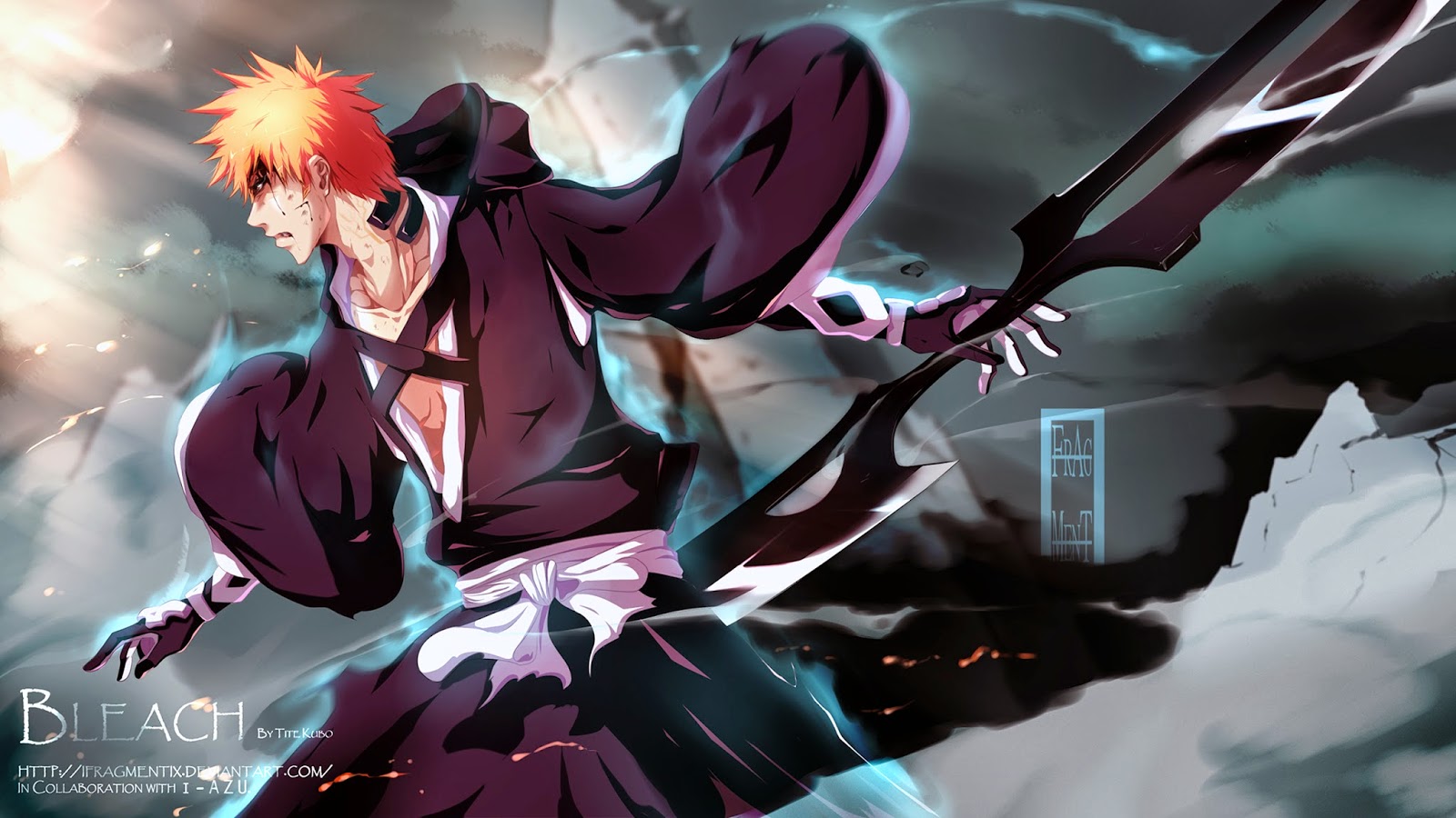 Kurosaki Ichigo New Bankai Weapon Male Deviant Art Anime Hd Wallpaper