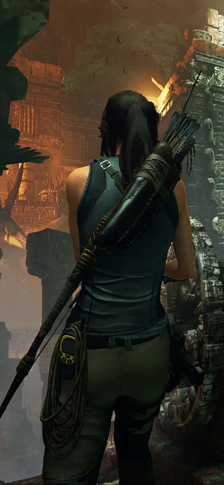 iPhone X Shadow Of The Tomb Raider Background Wallpaper