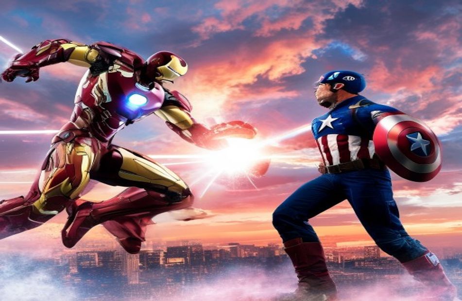 Iron Man Vs Captain America Wallpaper