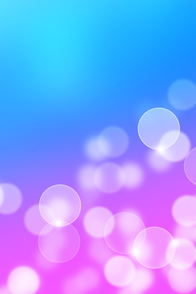 Blue And Pink Circle Background Iphone Wallpaper