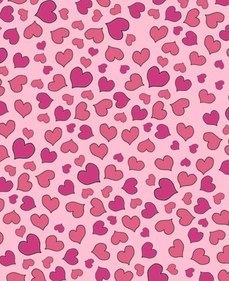 Two Pink Heart Illustration on Pink Background  Free Stock Photo