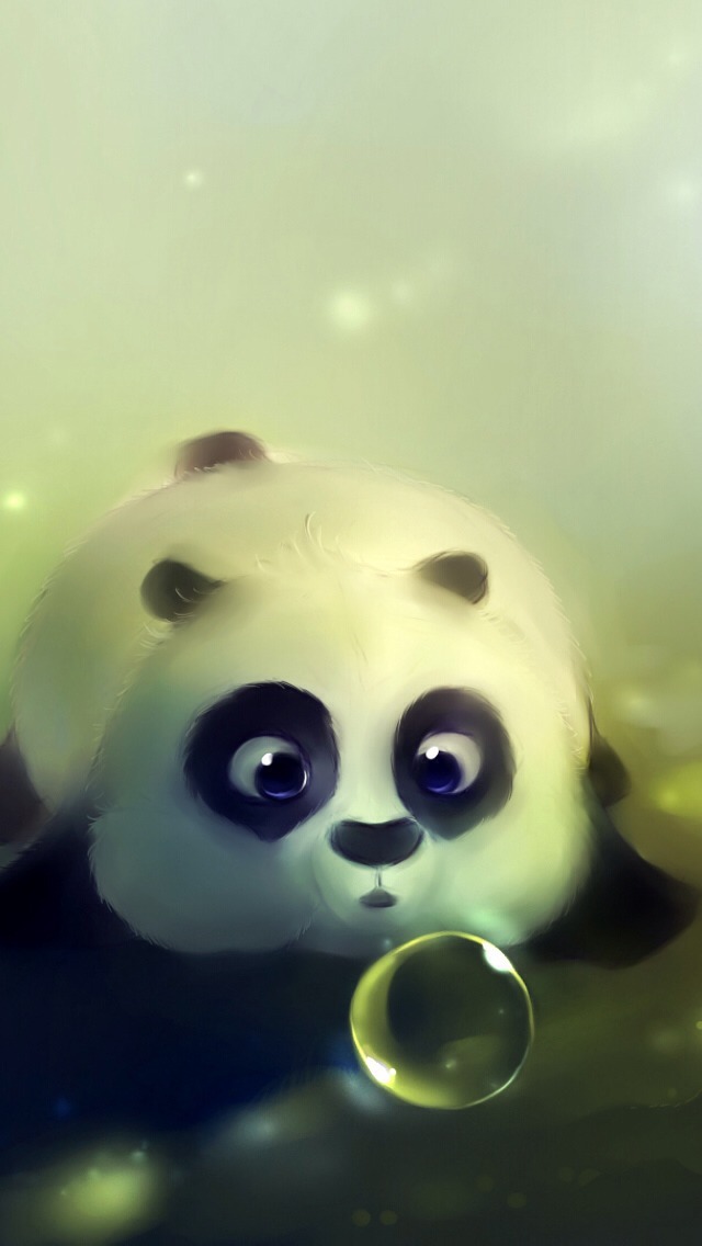 Cute Cartoon Panda Wallpaper