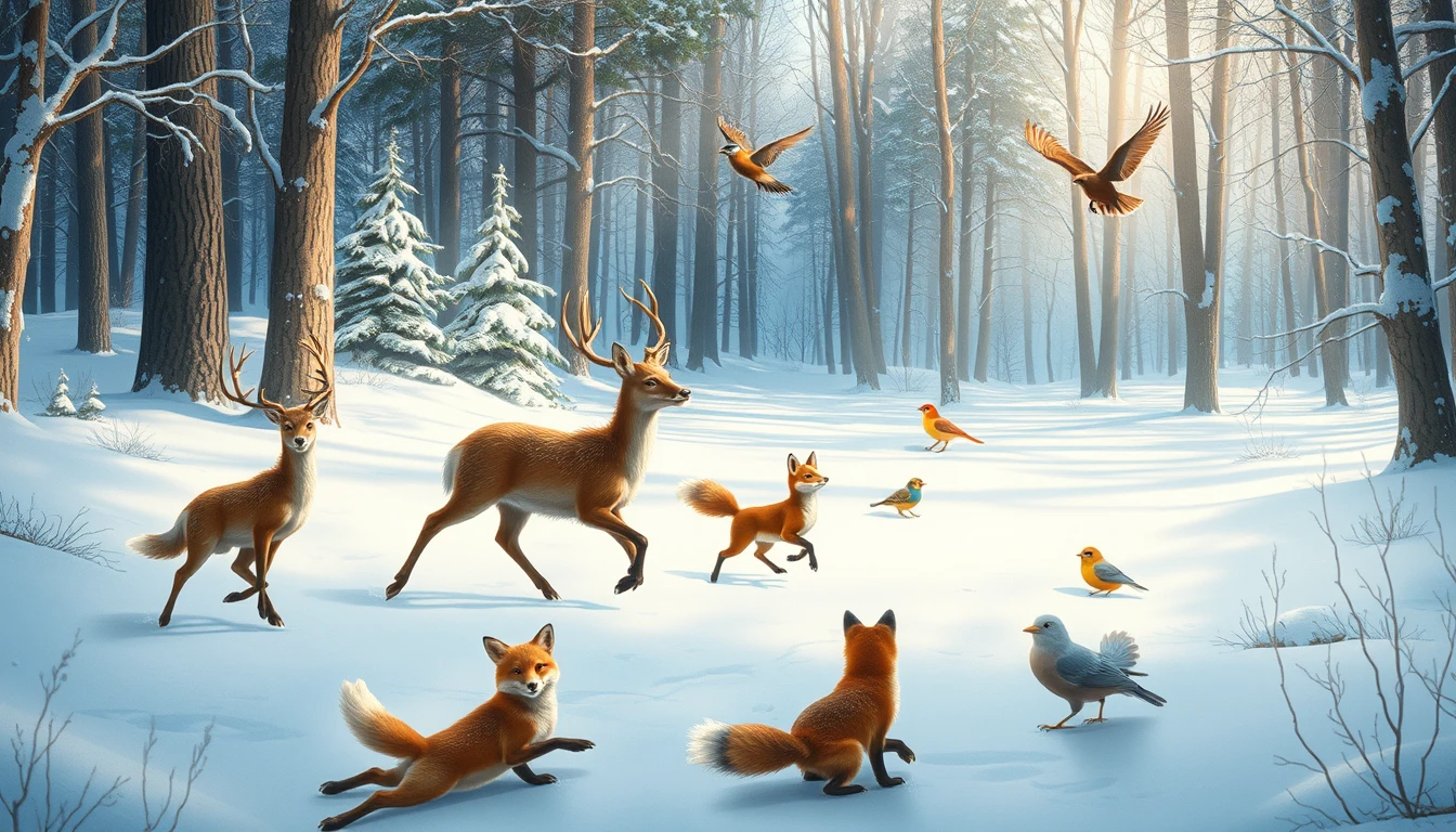 Winter Animal Wallpaper