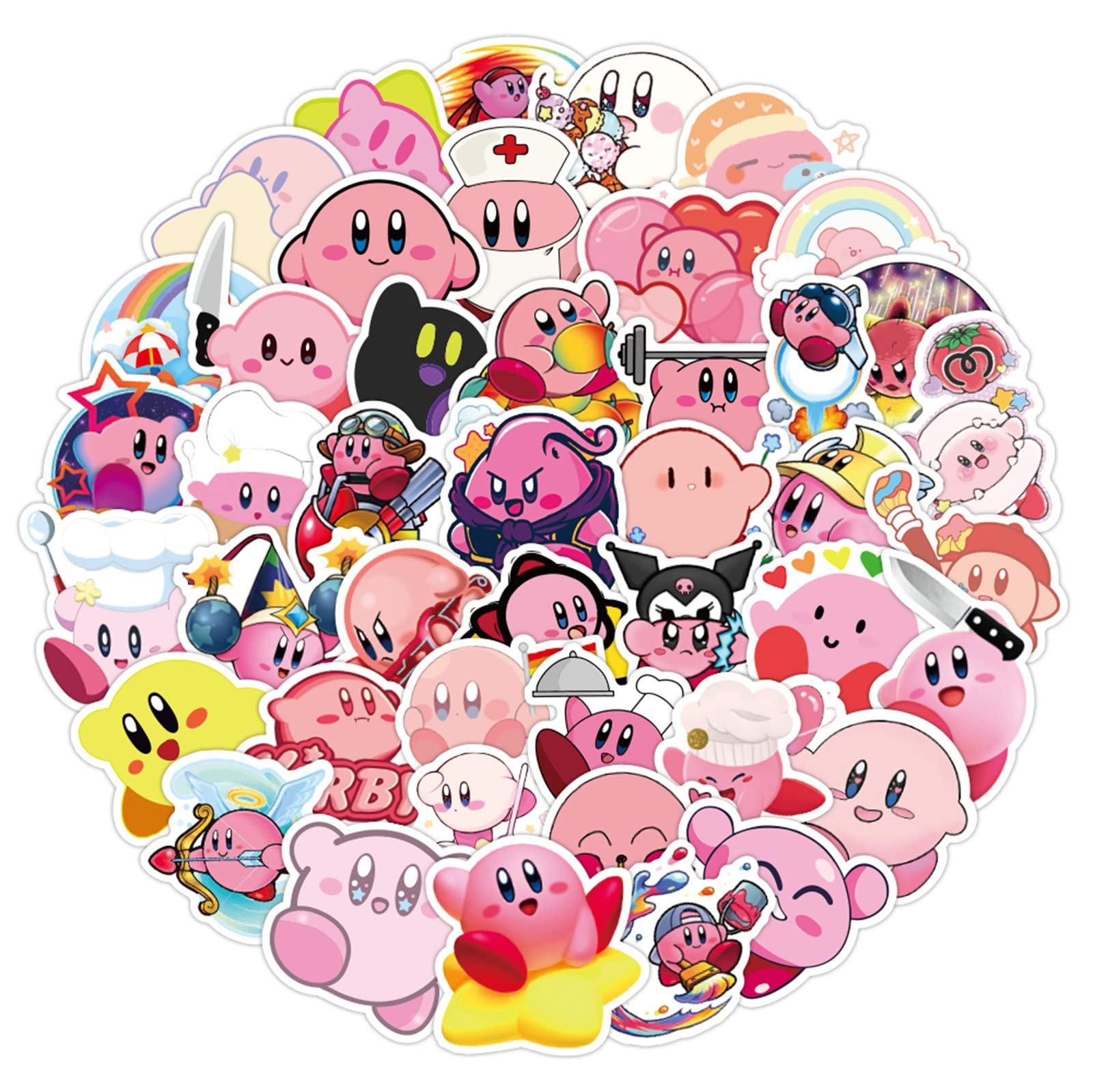 Amazoncom Cute Kirby Stickers Kawaii Cartoon Gaming Stickers