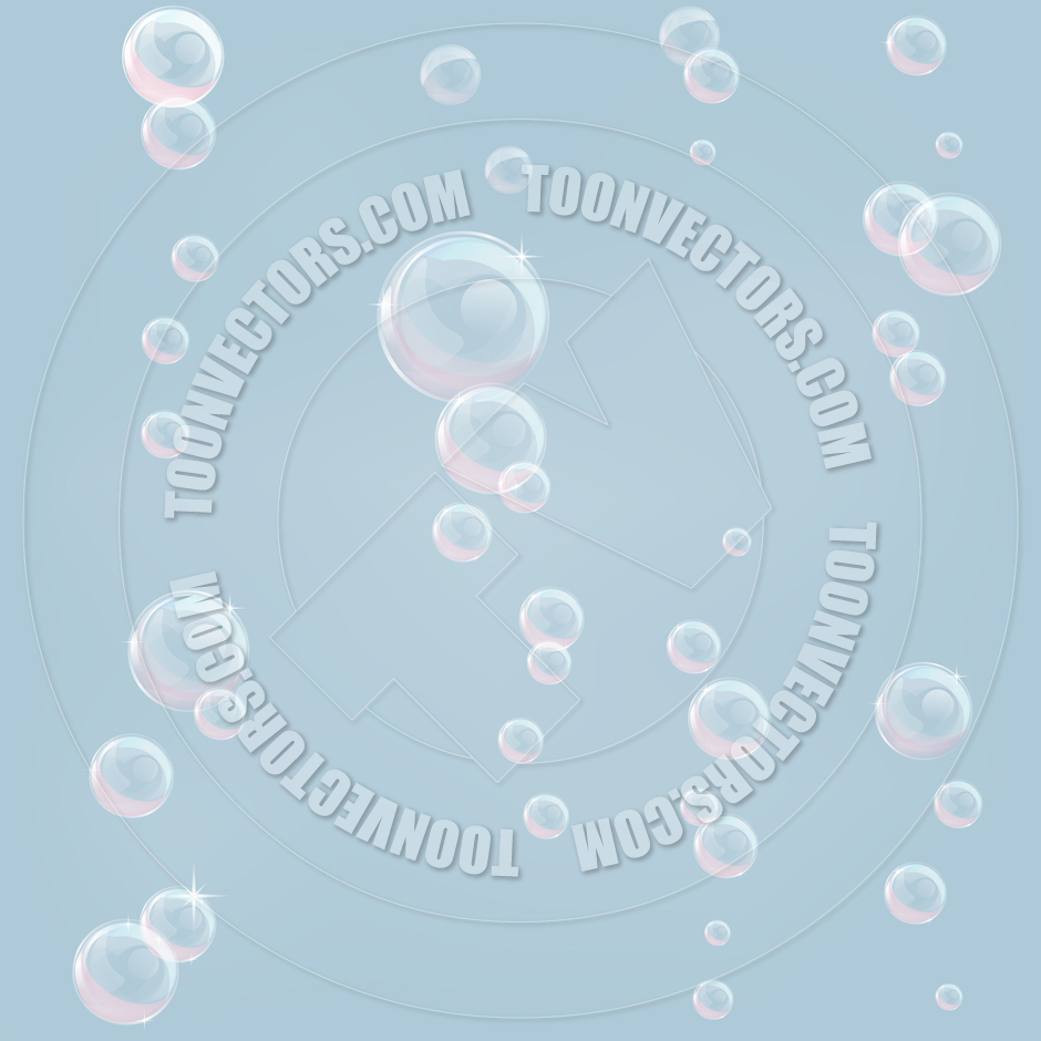 Floating Bubbles Seamless Tiling Background by GeoImages Toon