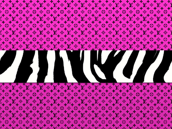 Studio New York Ny Lv Zebra Print Background Wallpaper