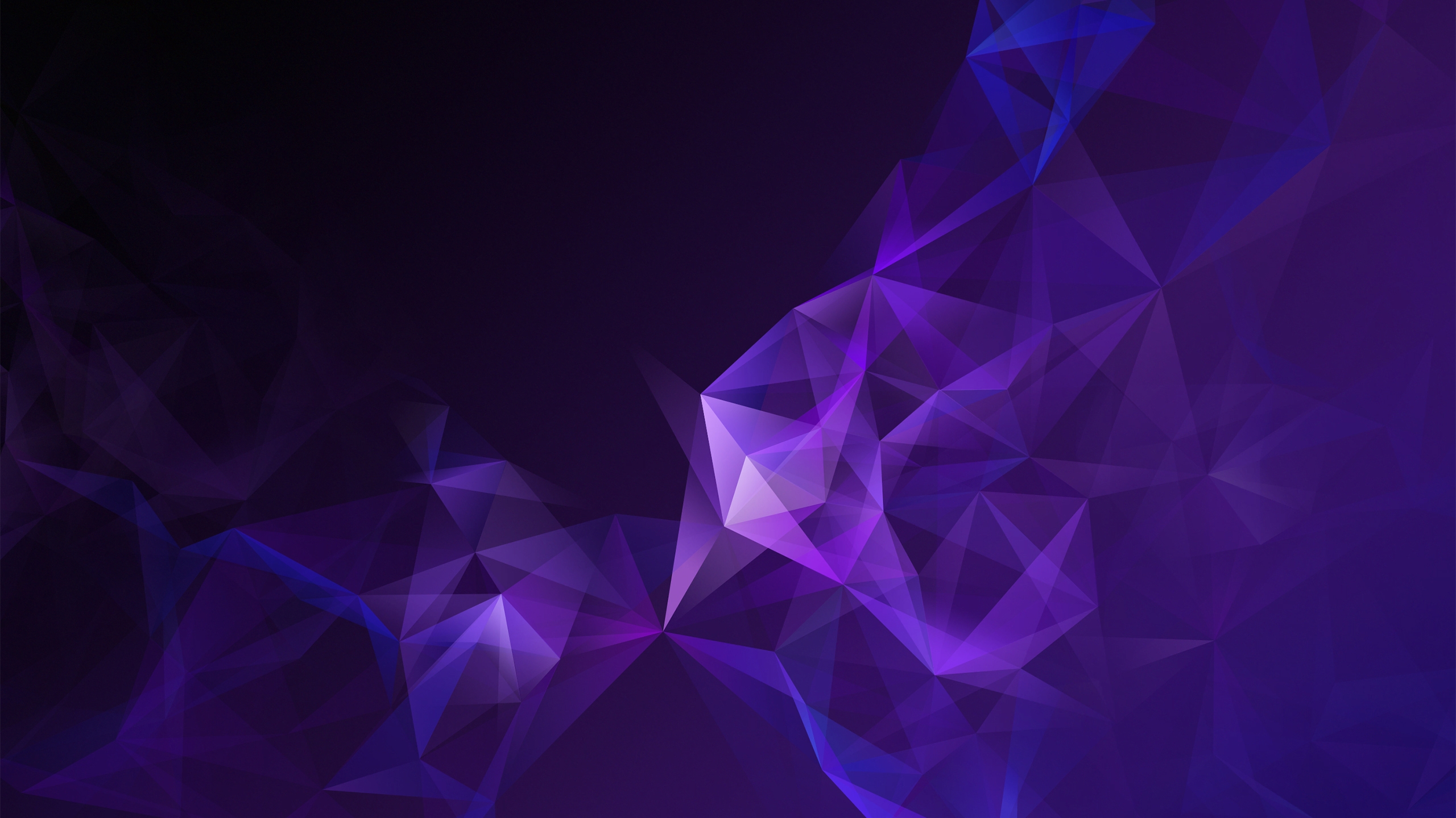 Purple Triangles Low Poly Geometric Smoke