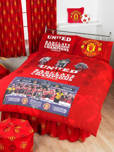 Free Download Manchester United Fc Double Duvet Cover And