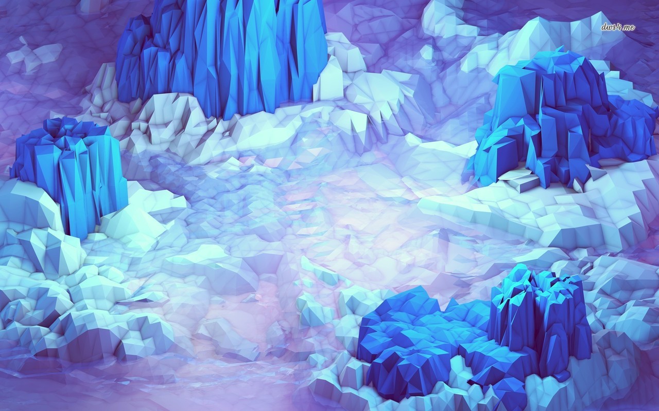 Ice Crystals Wallpaper Vector