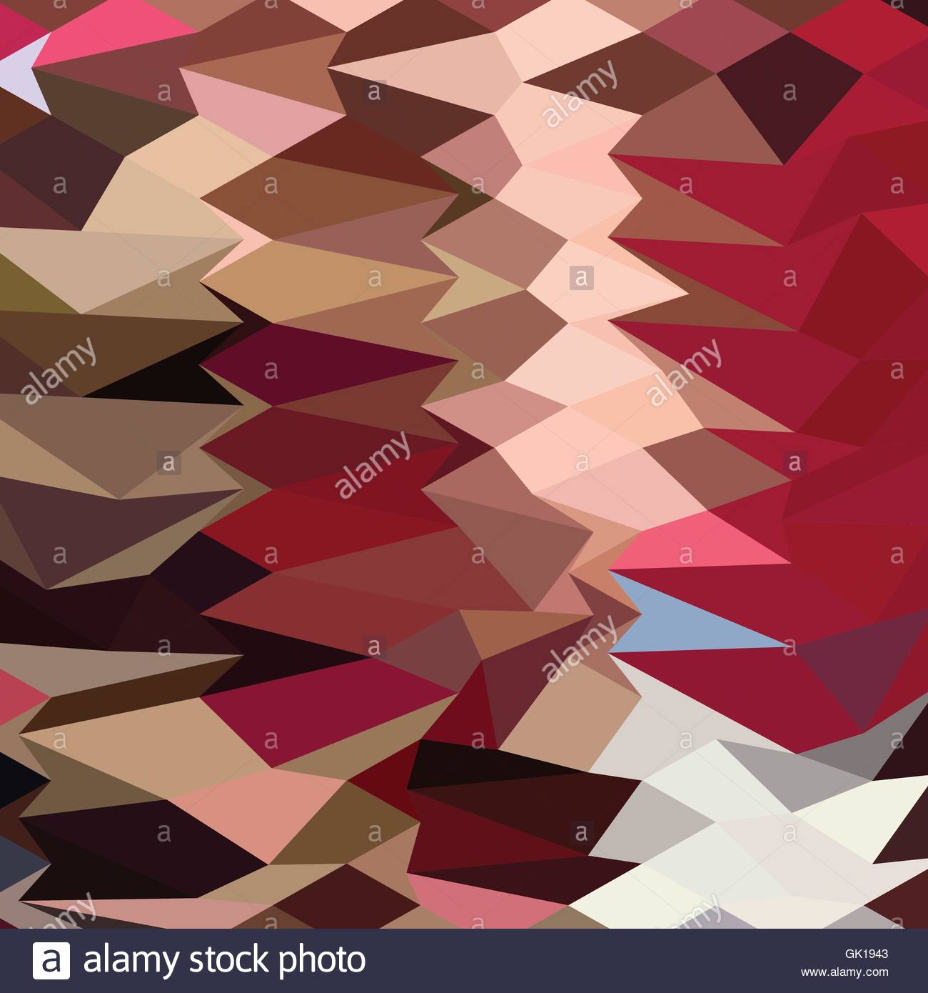 Vermillion Abstract Low Polygon Background Stock Vector Art