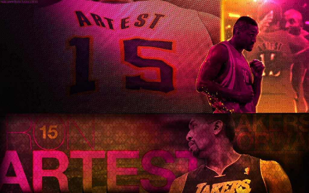 Ron Artest Rockets And Lakers Widescreen Wallpaper Nba