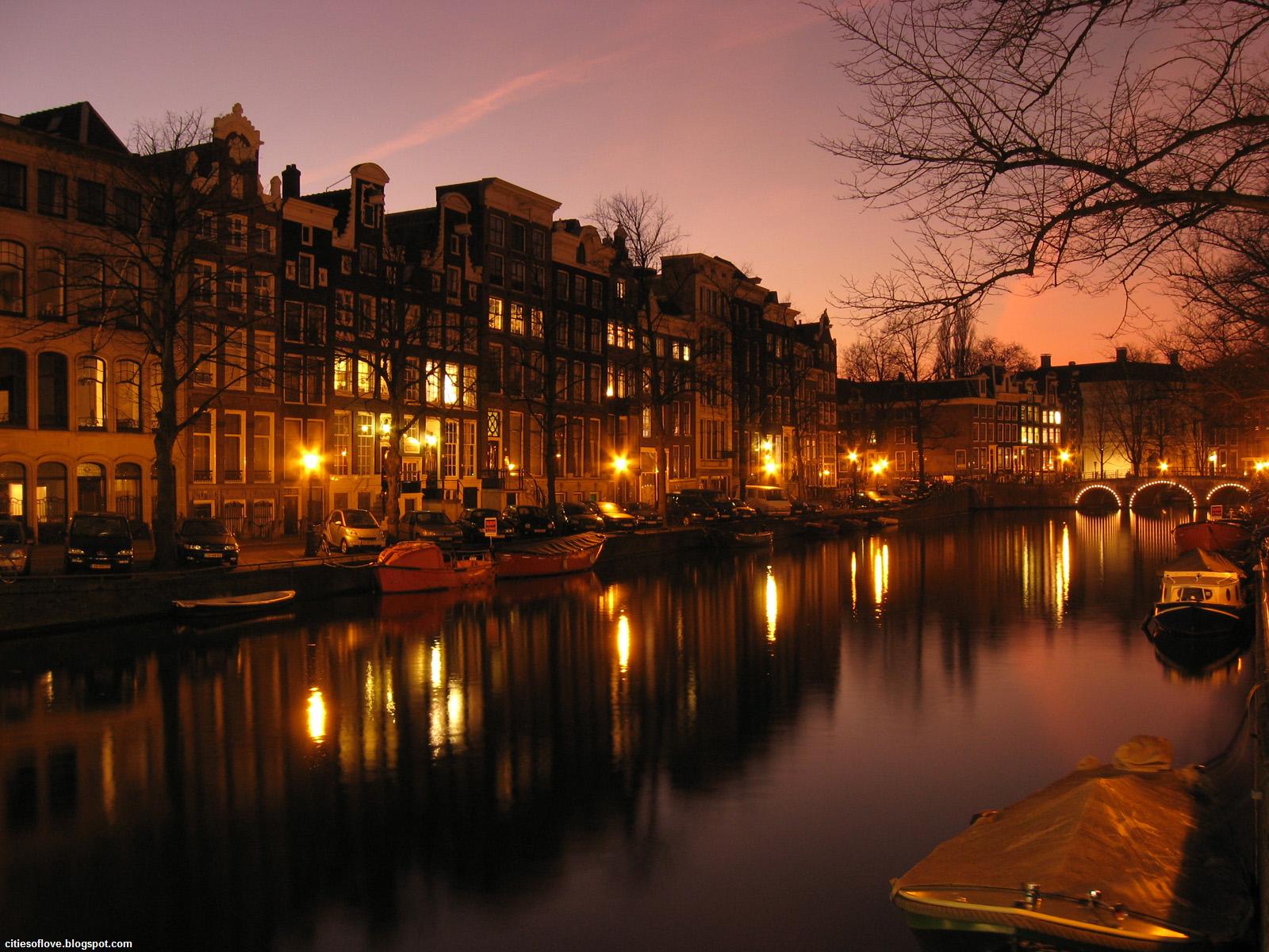  Lights And Ambience The Capital Of Netherlands Hd Desktop Wallpaper
