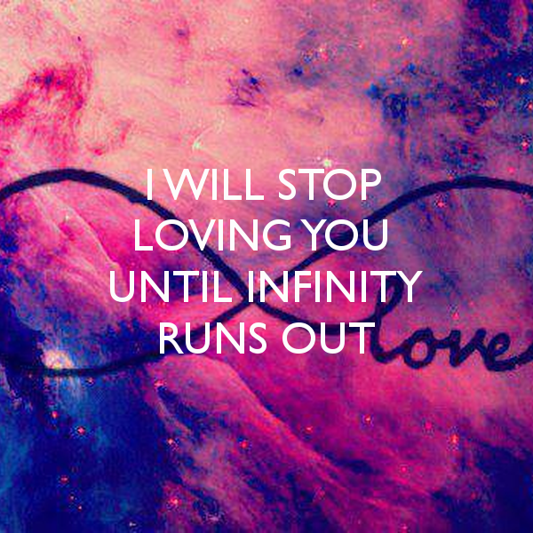 Infinity Background Love Symbol Galaxy