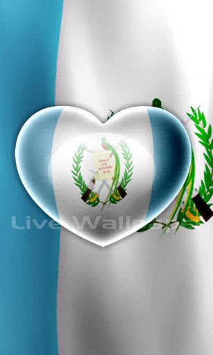 Bigger Love Guatemala Flag Lwp For Android Screenshot