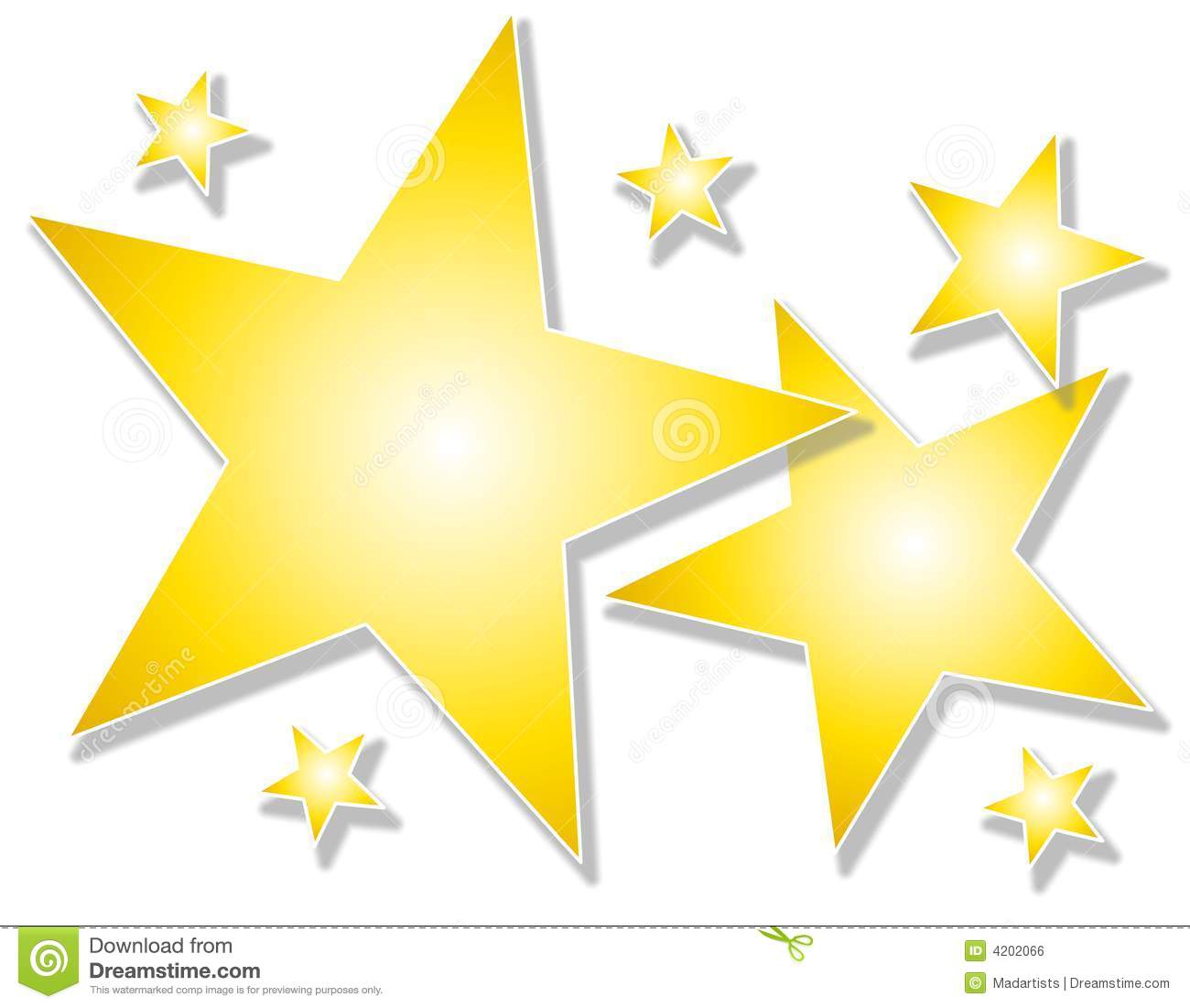 Gold Star Background Stars On White Background