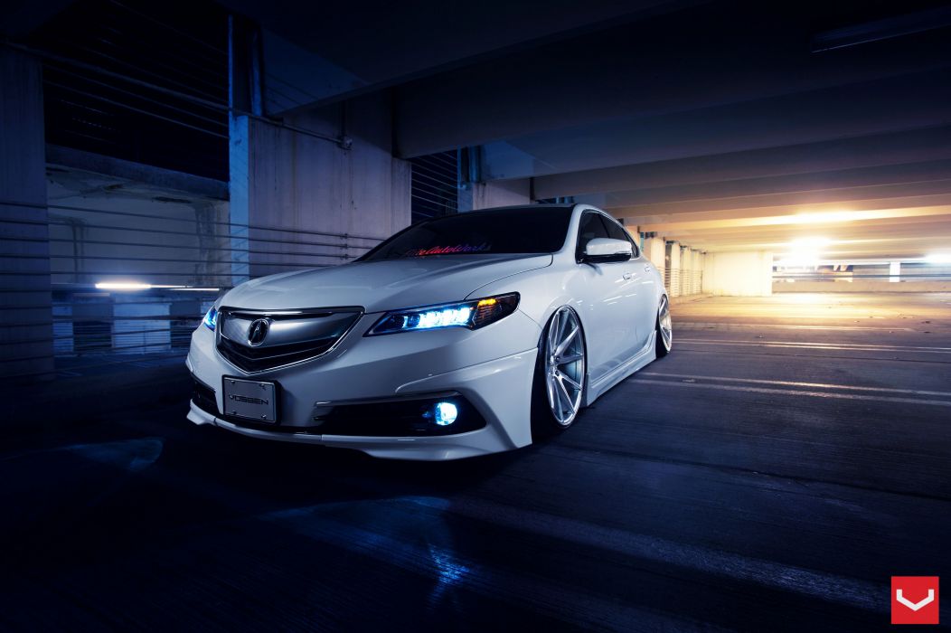 Acura Tlx Vossen Wheels Tuning Cars Wallpaper