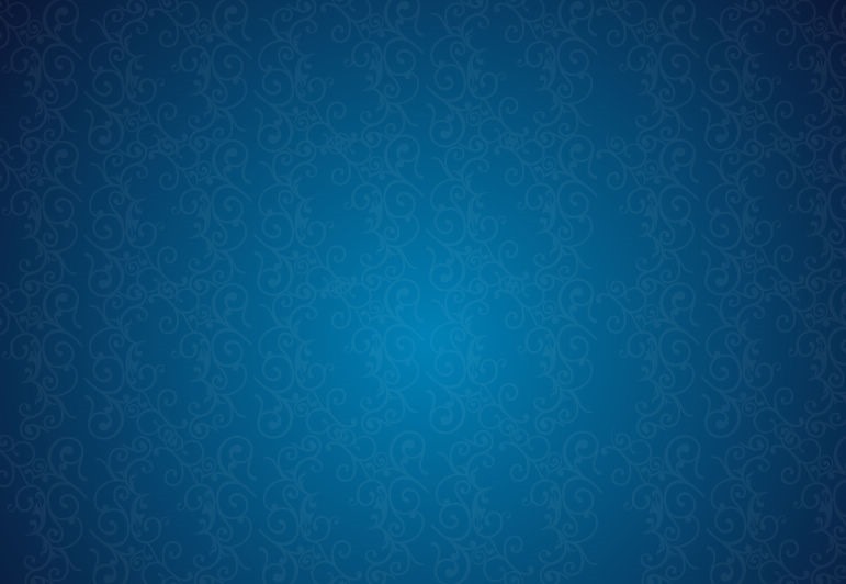 Retro Background Floral Blue Pattern Vector Graphics All