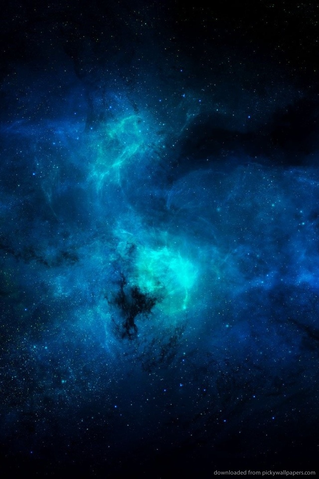 Real Space Wallpaper iPhone Blue For