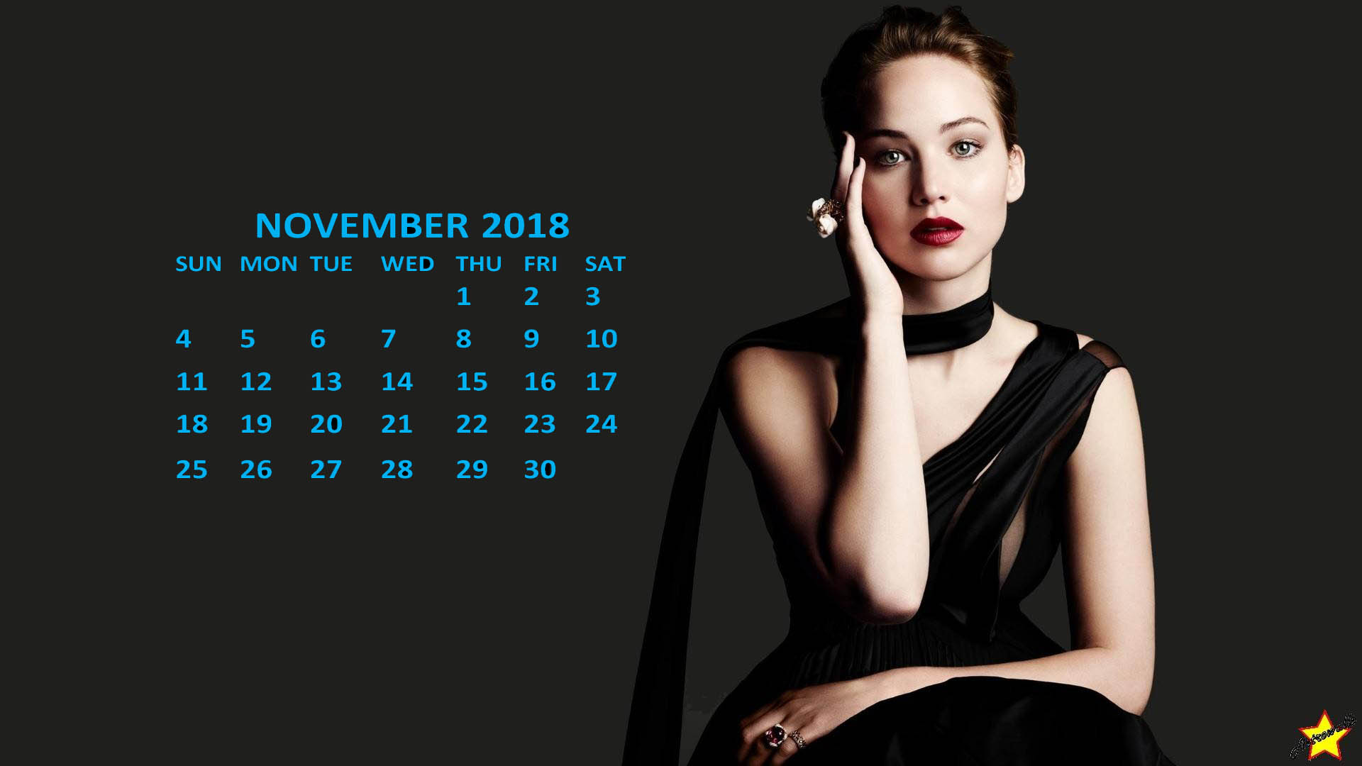 Jennifer Lawrence Calendars Printable Calendarbuzz