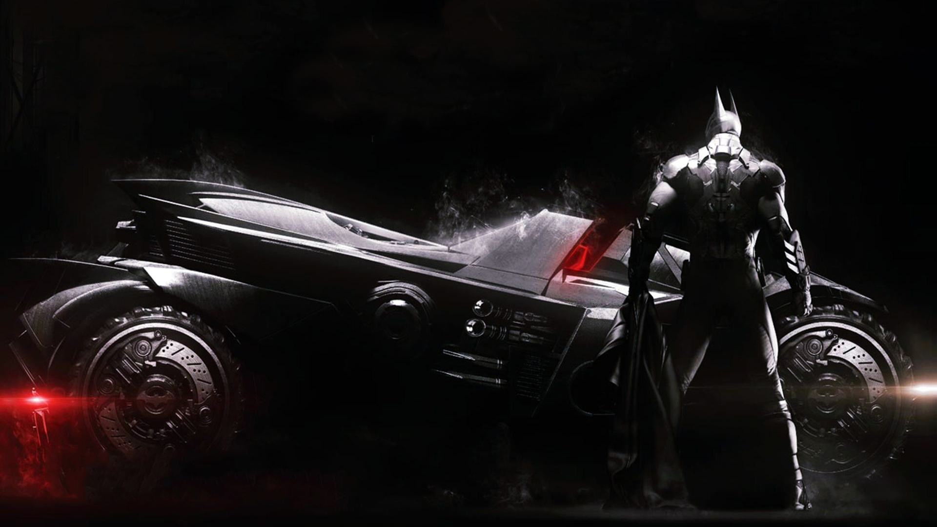 Batman And New Batmobile 2r HD Wallpaper