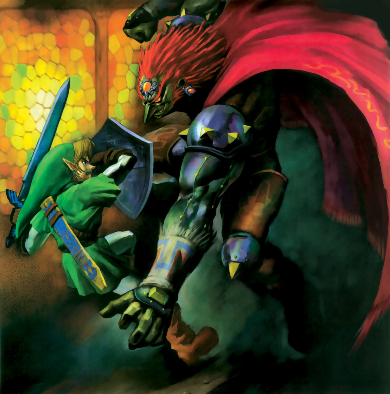 Link Zelda Wallpaper Fight Ganondorf Shield