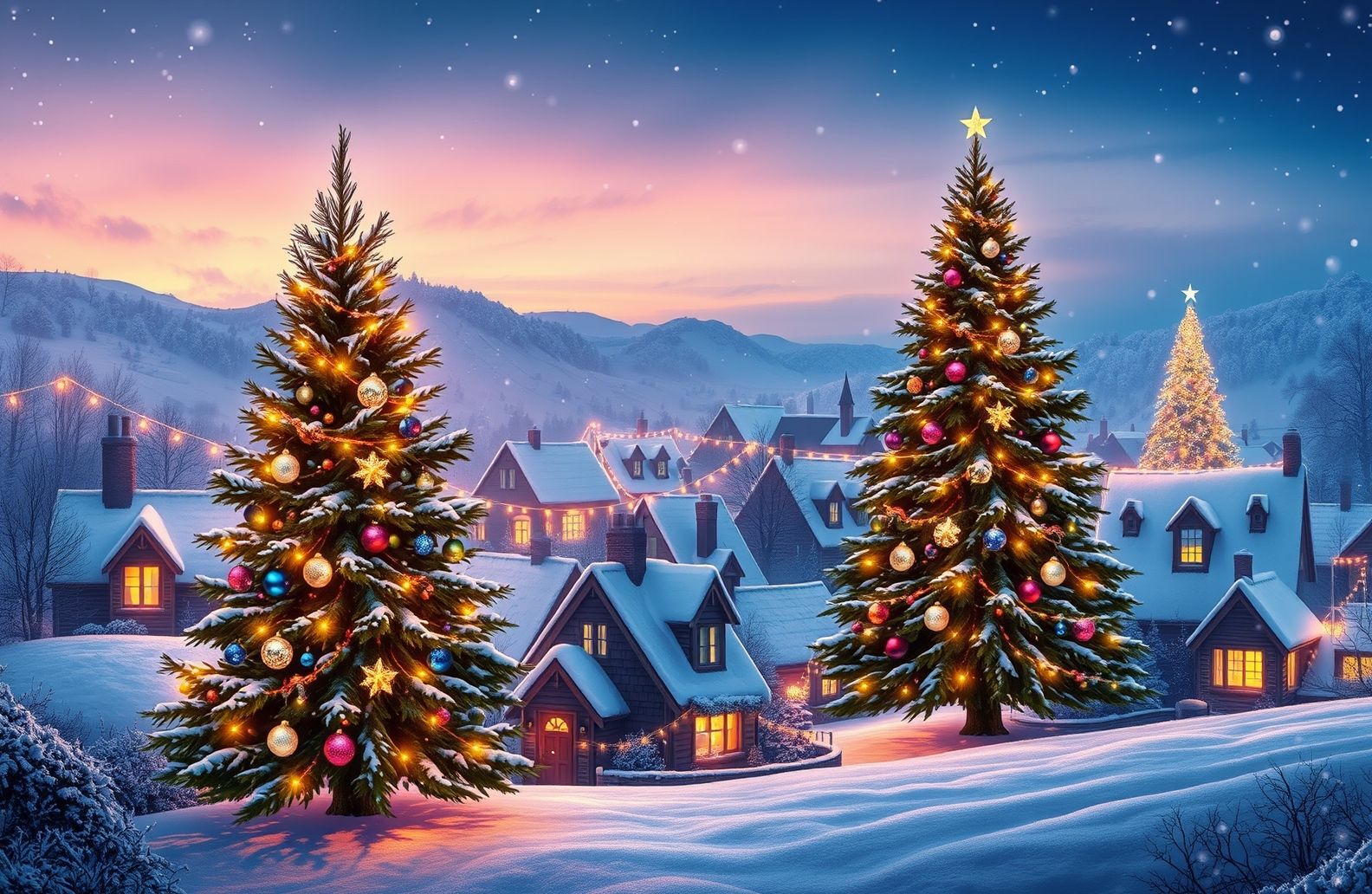 Christmas Wallpaper For Dual Monitor