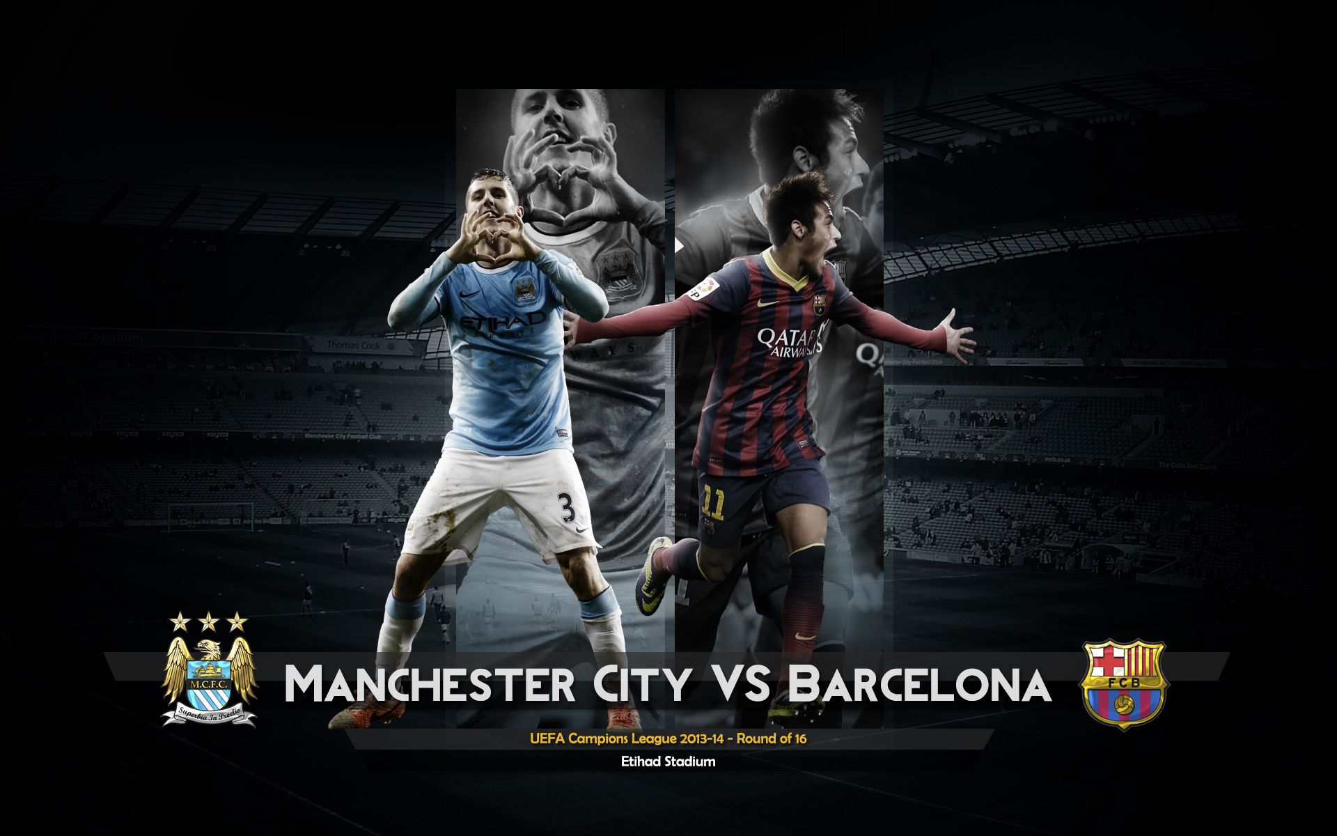 Manchester City Vs Barcelona Wallpaper