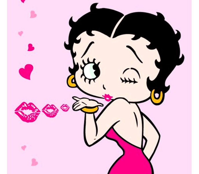 Betty Boop Kisses Wallpaper