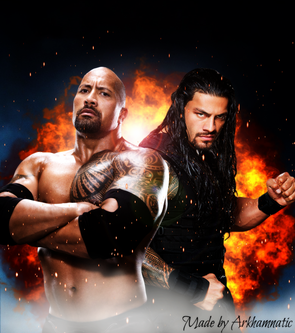 The Rock And Roman Reigns By Arkhamnatic