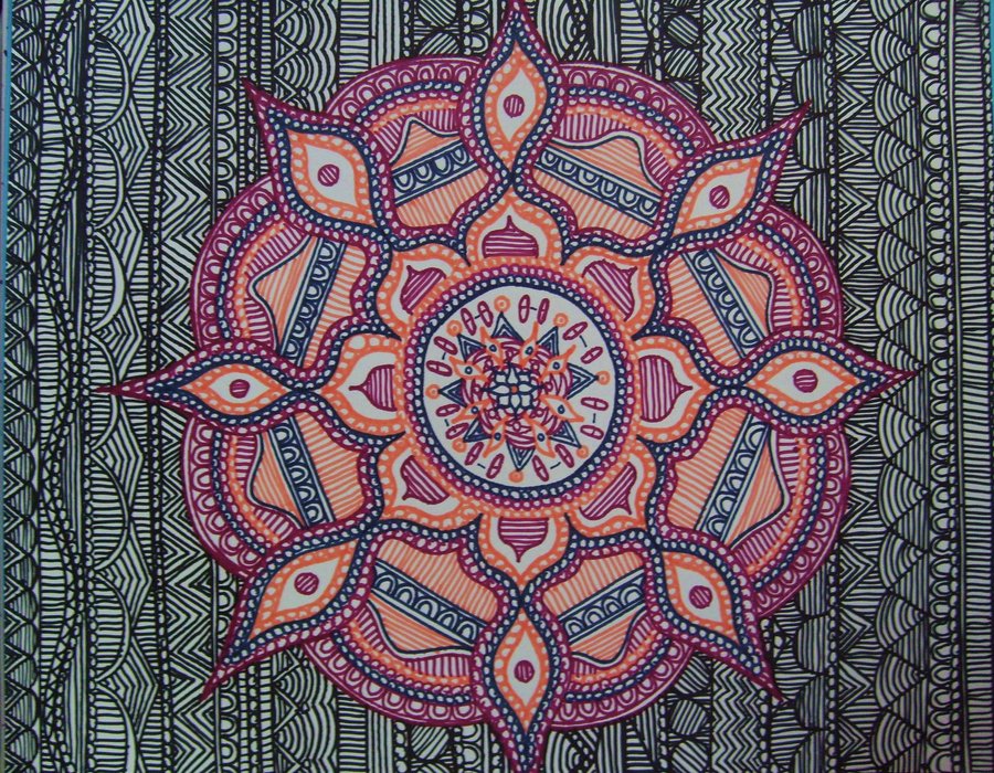 Colorful Mandala Wallpaper Mandala work by dylanmark 900x700