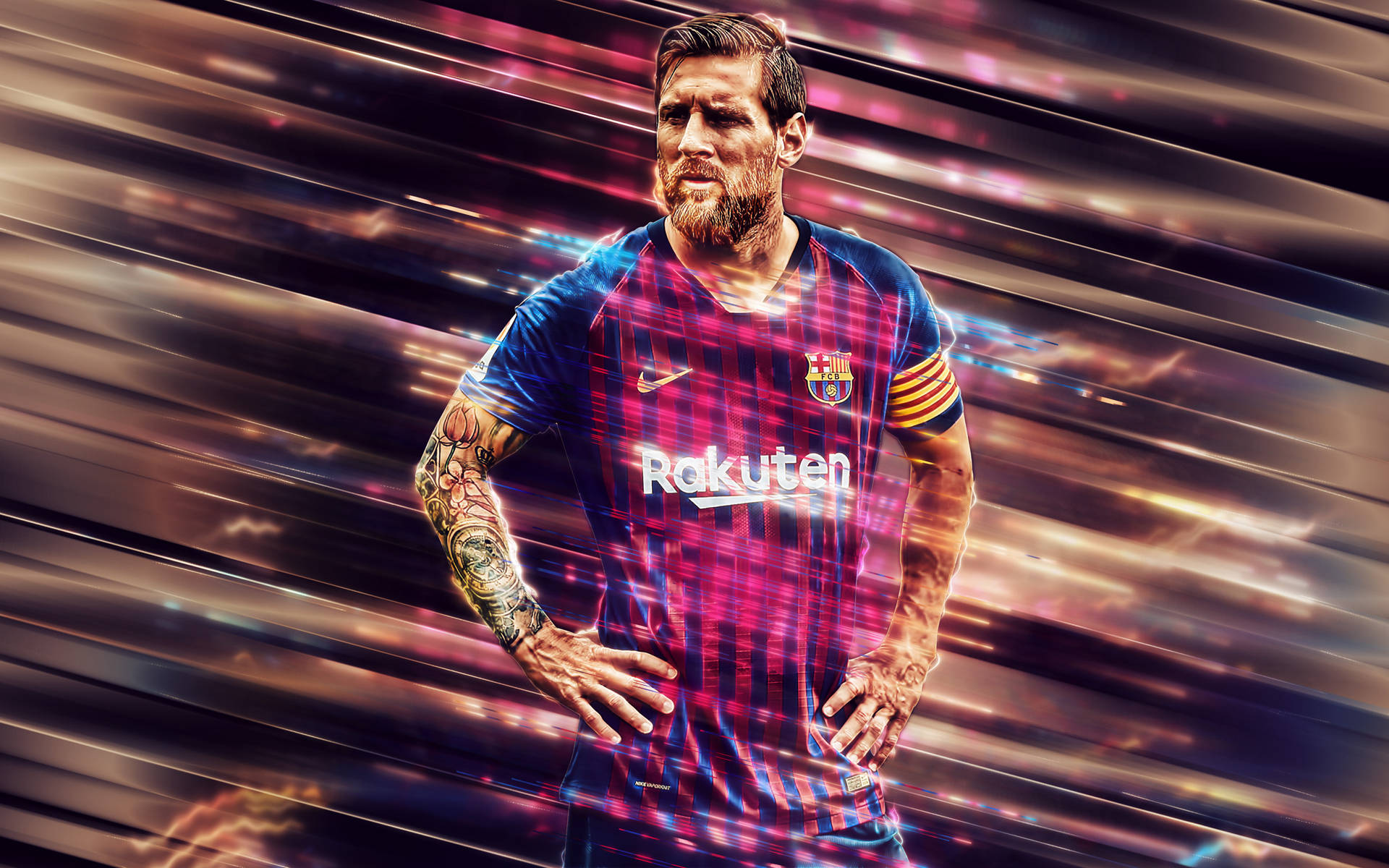 Lionel Messi Hands On Waist Q3g1nxy0qce49zt5 Wallpaper