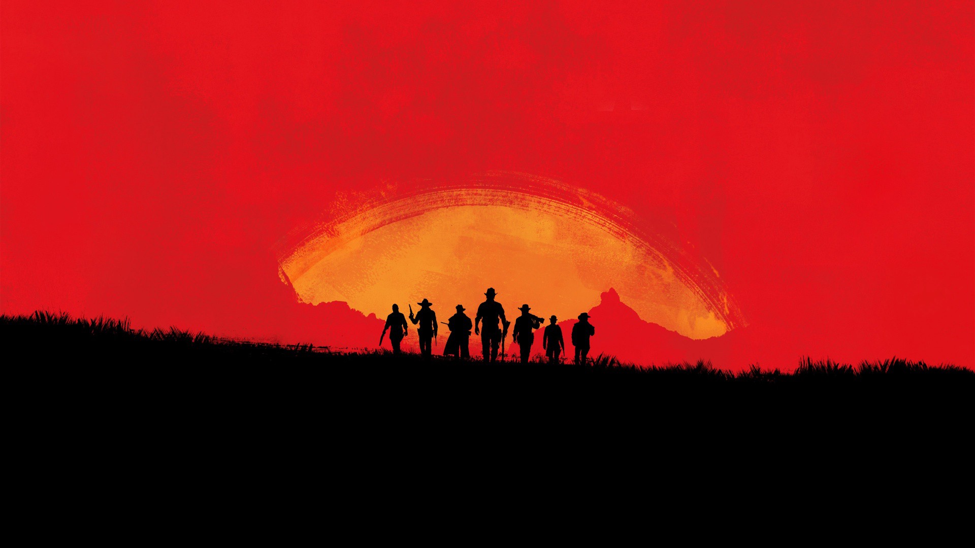 Work in progress iPhone wallpaper for one of the most iconic scenes in the  game Enjoy   rreddeadredemption