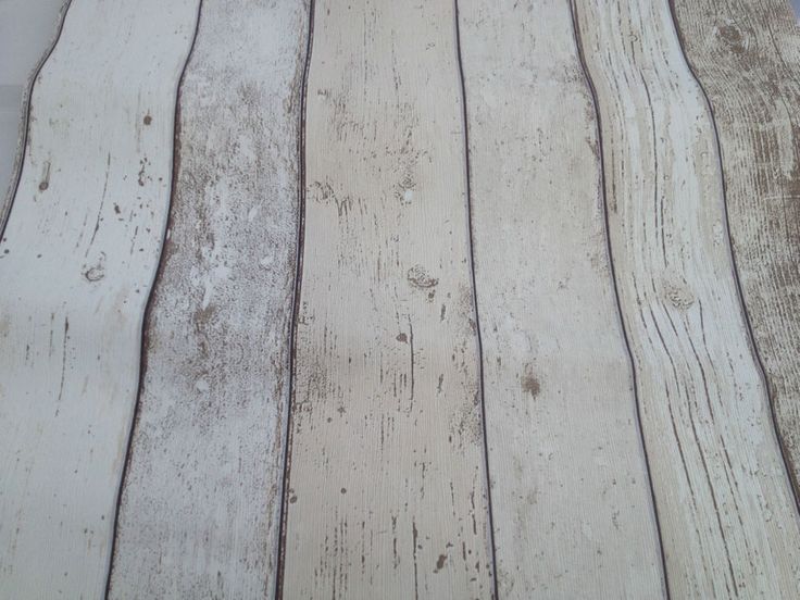 Shabby Chic Light White Cream Wood Distressed Panel Effect Wallpaper
