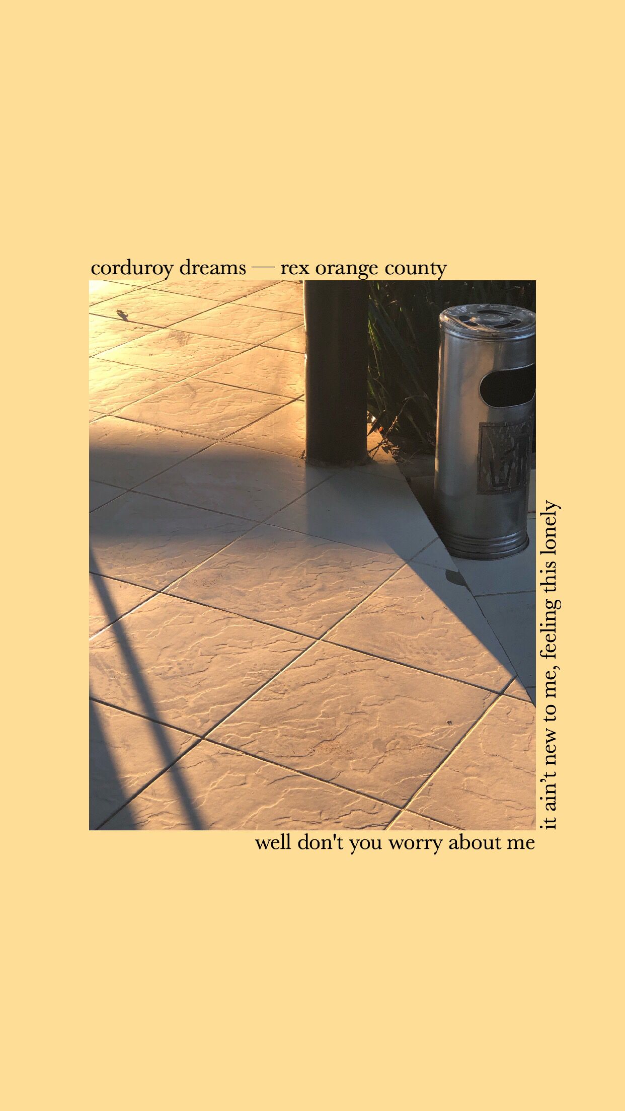 Corduroy Dreams Rex Orange County Aesthetic Wallpaper Lyrics