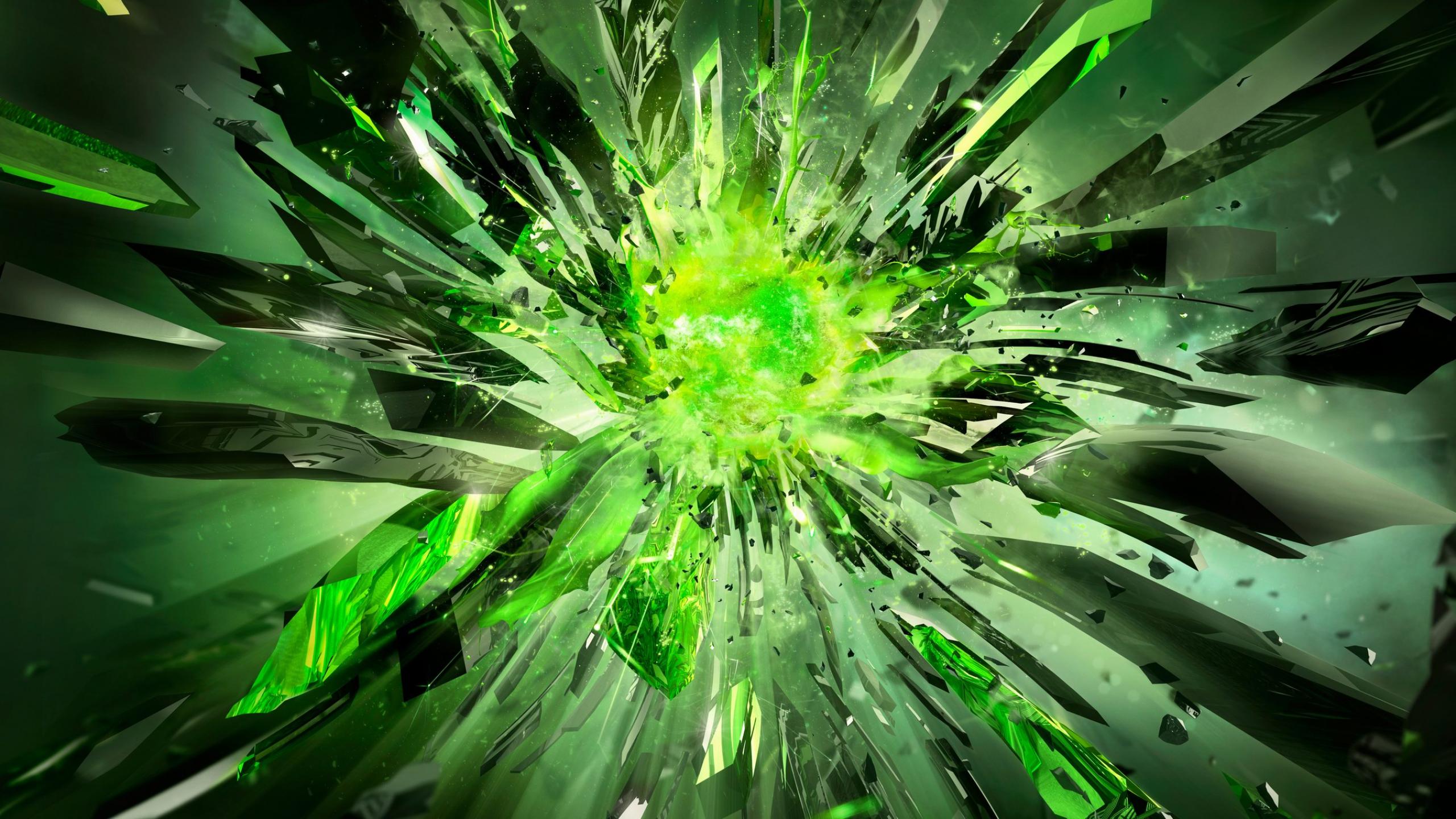 Crystals Broken Power Green Nvidia Jpg
