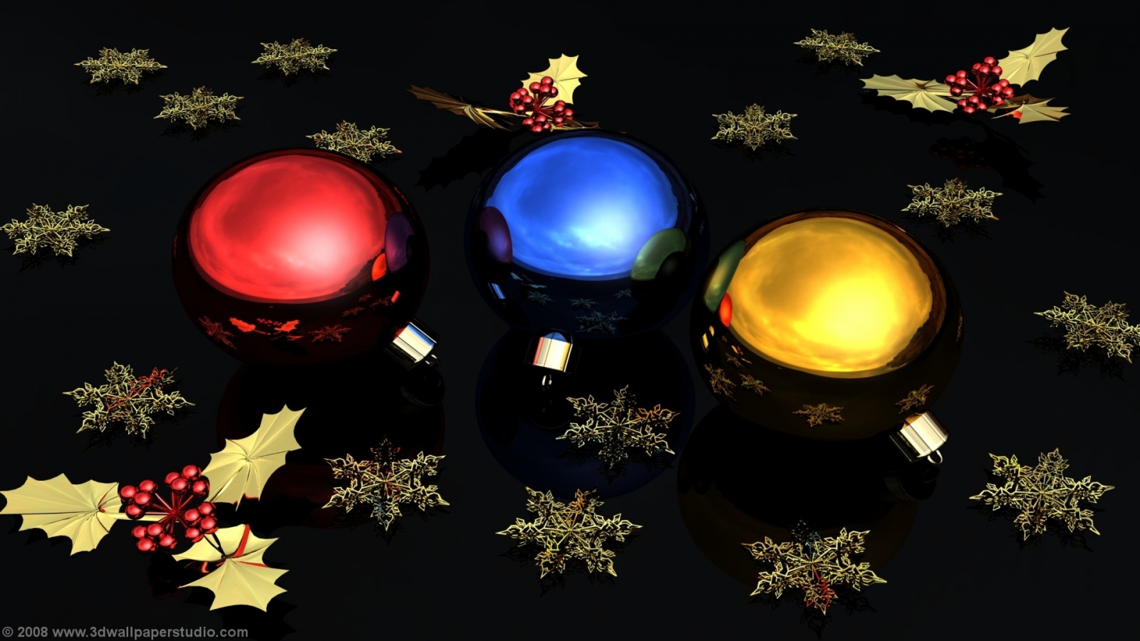 Christmas Ornaments Wallpaper In Screen Resolution