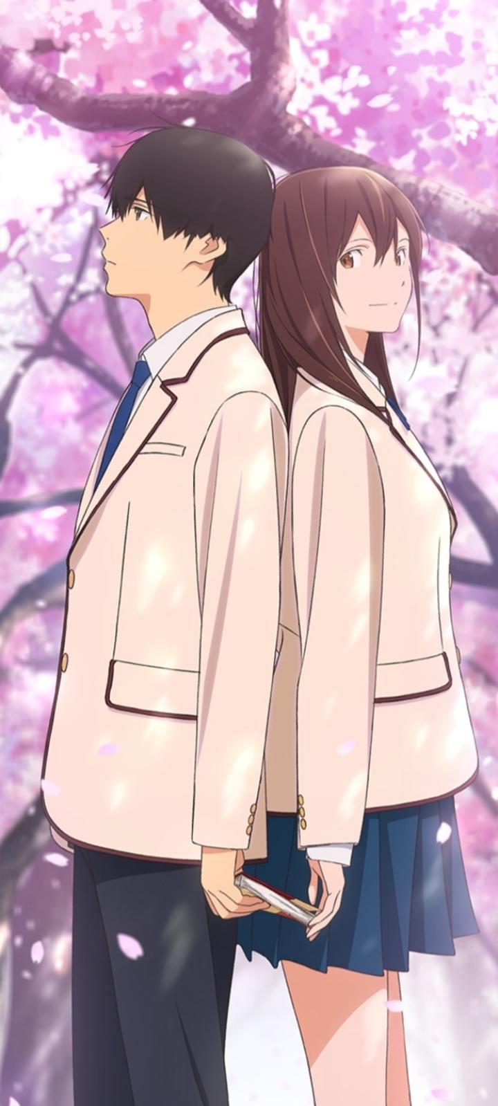 Mobile Wallpaper Anime Sakura Yamauchi Haruki Shiga I Want To