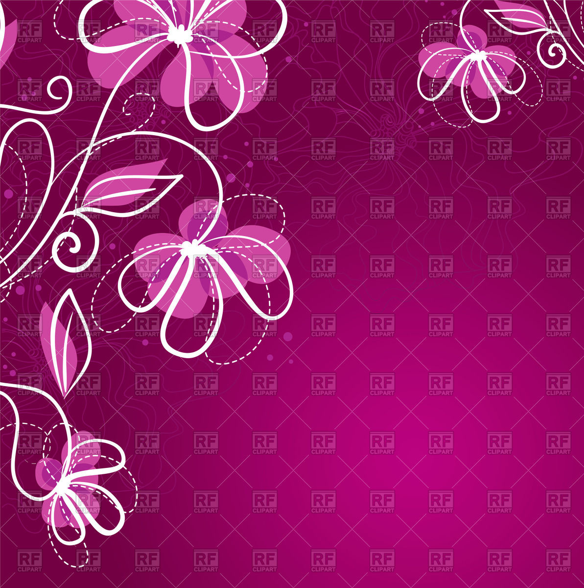 Simple Purple Floral Background Royalty Vector